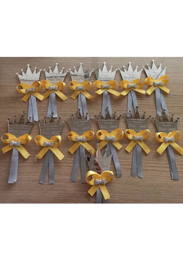 3Dhediyedünyası 20 Adet Düğün,Nişan,Kına Ve Söz Hediyeleri, Bebek Magnetleri (443093447) Gri
