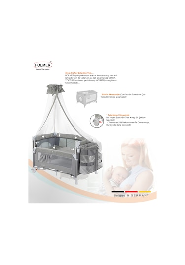 Holmer Kids Maxi Comfort Coolstyle Cibinlikli Park Yatak 70 x 110 CM