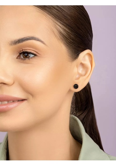 Veronika Yuvarlak Halka Gümüş Küpe Takı 119832652 Altın