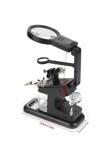 Wellhise Te-803 Masa Üstü Ledli Büyüteç Çok Amaçlı Tutacak