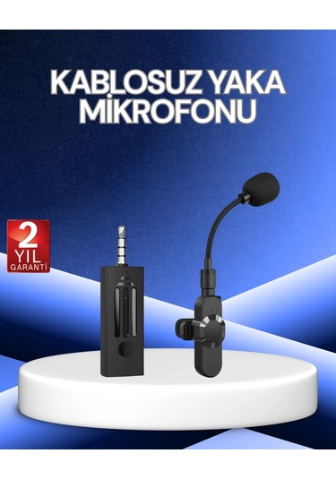 Bfs 360 Kablosuz Yaka Mikrofonu Gürültü Engelleme, 60m Menzil, Type-c Şarjlı