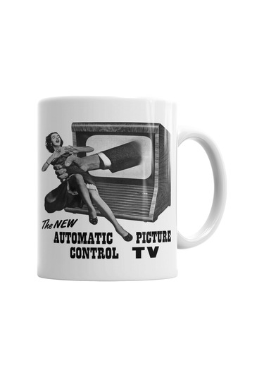 Tv Control Kupa Bardak Porselen Karışık