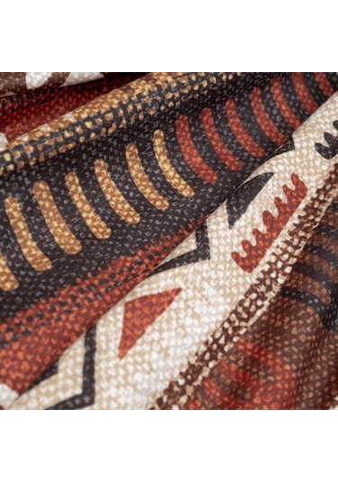 SoftMicro Etnik Desenli Boho Toprak Koltuk Örtüsü Kanepe Örtüsü 180 x 220 CM