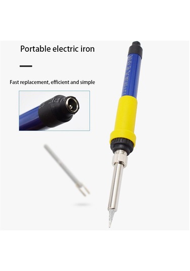 Dc 12v Taşınabilir Lehimleme Demiri Tamir Aletleri Timsah Cip İle