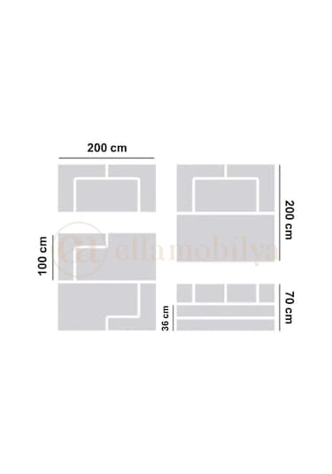Nova Serisi Kanepe Pratik, Yer Yatağı, Dayanıklı, Bondex Sünger 200x200 Mavi