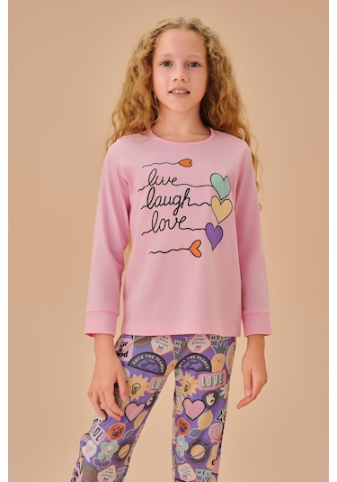 Suwen Bella Çocuk Pijama Takımı Shc25221660a1356 Hıpy Çok Renkli