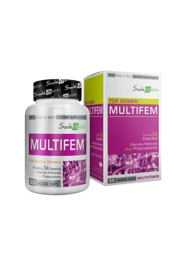 Suda Vitamin Multifem Women Multivitamin 60 Bitkisel Kapsül