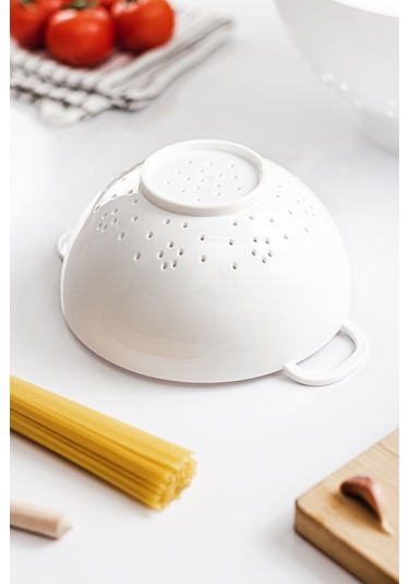 Akrilik Beyaz Mini Pirinç Süzgeçi & Bakliyat Süzgeçi 3 Su Bardağı Ölçülü Diğer