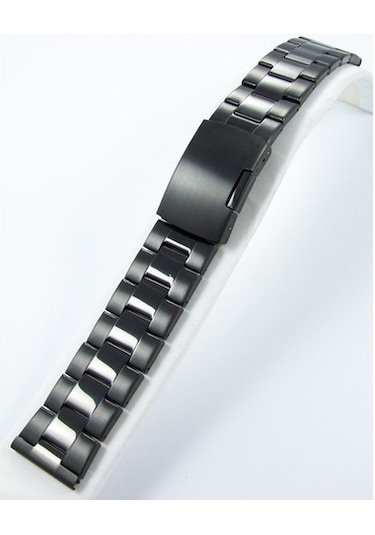 26Mm Siyah Metal Saat Kordonu Çelik Kolçak 1. Kalite Kolçak