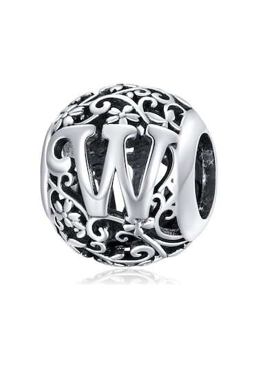 S925 Ayar Gümüş Mori Serisi İçi Boş Harfler Boncuk Dıy Bilezik Kolye Aksesuarları W Çok Renkli