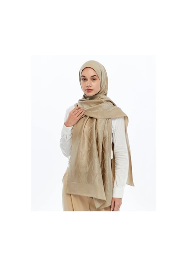 Valentino Orlandi Alia Vo Motif Desen Şal - 6545 Bej