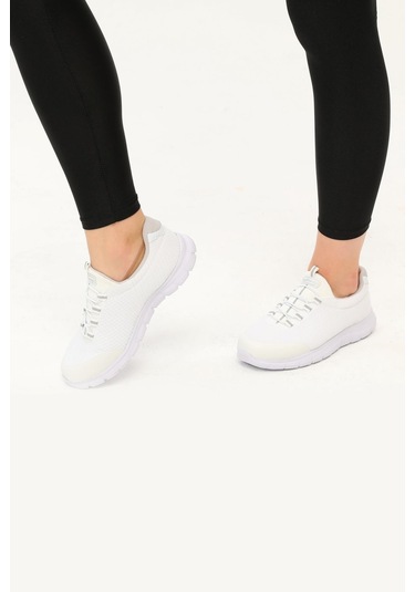Walkway Beyaz Gümüş Comfort Kadın Spor Ayakkabı Çok Renkli