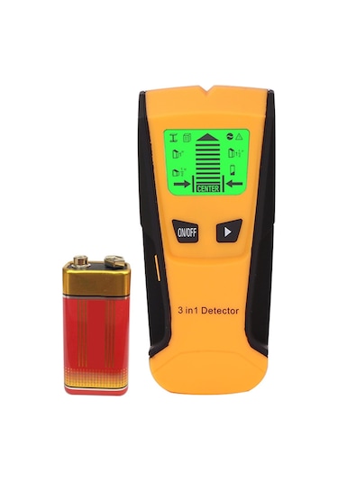 3'ü 1 Arada Saplama Bulucu Duvar Dedektörü Elektronik Saplama Sensörü Duvar Tarayıcı Pilli Merkezi Bulma