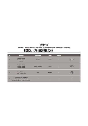 Givi Rp1110 Honda Vfr 1200X Crosstourer 12-19 Karter Koruma