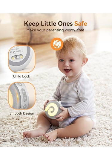 Dreamegg D11 Gece Işığıyla Uyuyan Bebekler İçin Beyaz Gürültü Makinesi