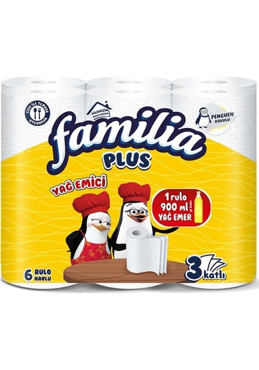 Plus Yağ Emici Havlu 6'lı