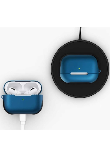 Noktaks - Airpods Pro Uyumlu - Kılıf Darbelere Karşı Dayanıklı Shockproof Silikon Kılıf - Siyah - T11171 Siyah
