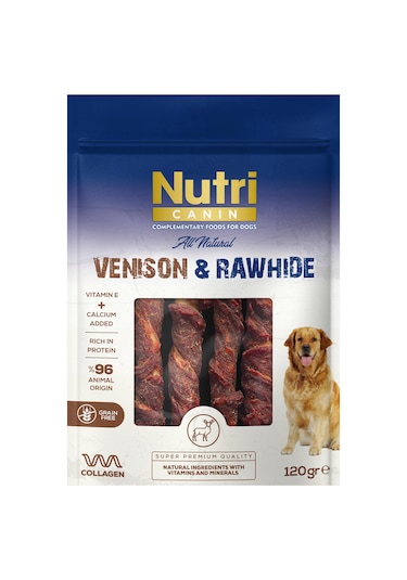 Nutri Canin Vension Rawhide Geyikli Köpek Ödülü 120gr