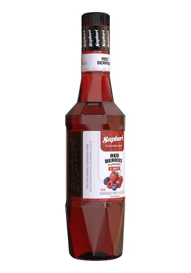 Saphori Acılı Kırmızı Meyveler Aromalı Kokteyl Şurubu 700 Ml