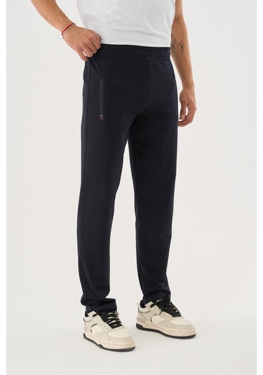 Shooter Sportswear Erkek Antrasit Mevsimlik Eşofman Altı Beli Lastikli Bağcıklı Rahat Kalıp Lacivert