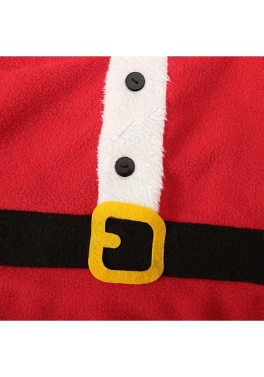 Noel Noel Baba Kostümleri Peluş Pamuk Romper Tulum Noel Şapka Bebek Giysileri İle 0-24 Ay İçin Çok Renkli