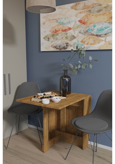 Roma Pratik Katlanır Masa Mutfak Masası Yemek Masası Çok Renkli