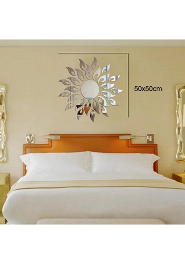 Yaleker Siyah Plastik Ayna Duvar Sticker Seti - 27 Parça, Hafif, Kolay Kurulum, Ev Dekorasyonu Arka Planı Siyah