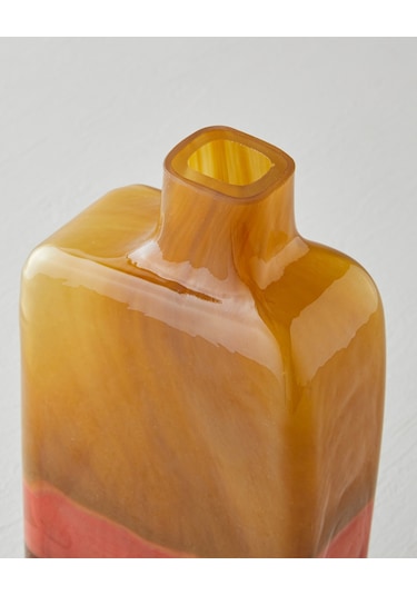 English Home Adra Cam Vazo 30 Cm Amber Amber