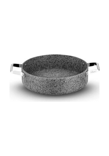 Brioni Stone-h Çizilmez Yanmaz Yapışmaz İndüksiyonlu 22 Cm Basık Tencere Gri