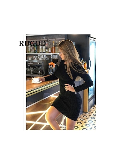 Novahub 2024 Sonbahar Kış Yeni Kazak Elbise, Uzun Kollu Örme Kadın Elbisesi, Beyaz, Office Lady, Akrilik, Boyut: S-l-xxl Beyaz