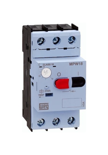 Weg Mpw18-3-u016 5,5/7,5 Kw, 10 16 A, 10 Ka, 18 A Anma Akımı, Motor Koruma Şalteri