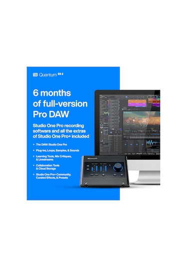 Presonus Quantum Es2-2 X 2, 24-bit / 192 Khz Ses Kartı, 6 Aylık S