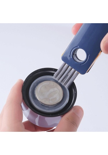 Tenfowee Mavi Modern Minimalist Silikon Bardak Fırçası - Dört İşlevli Kuvvetli Temizleme, Köşelerde Ve Boşluklarda Kirleri Temizler, Bardakları Hasar Vermeden