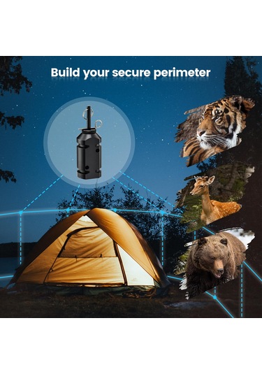 Moveevo Kamp Alarm Sistemi - Vahşi Hayvanlara Karşı Güvenlik Çevre Alarmı 112 Karakter