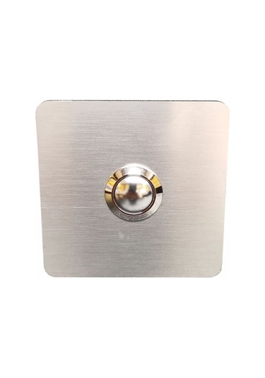 Algatec Paslanmaz 304 Kare Zil Butonu 70x70mm