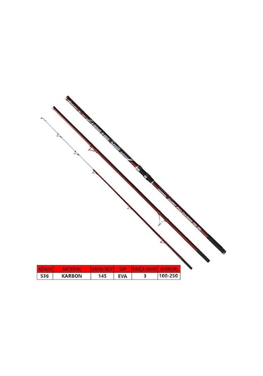 Captain 1454 Longfire 420Cm 3 Parça Surf Kamış 100-250Gr Atar