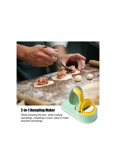 Honmex 3'lü 1 Hamur Ve Manti Oluşturucu, Ev Ve Restoran Mutfak Aleti, Pp Malzeme, Zaman Tasarruflu, Kolay Kullanım, Yeşil Açık Yeşil