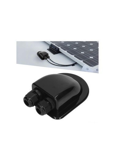 Gajeena Abs Su Geçirmez Gömme Kutusu, Güneş Paneli İçin İki Hatlı Elektrik Bağlantı Kutusu, Dışarıdaki Elektrik Tesisatı İçin Siyah