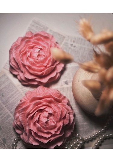 10 Adet Dekoratif Kokulu Şakayık Çiçeği Mum Çiçek Mum Düğün Toptan Mum Kutuludur