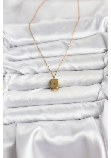 Dodes Dodes 316l Çelik Zincir Gold Renk Minimal Kutup Yıldızı Model Kadın Kolye Tg27bko10683 Çok Renkli