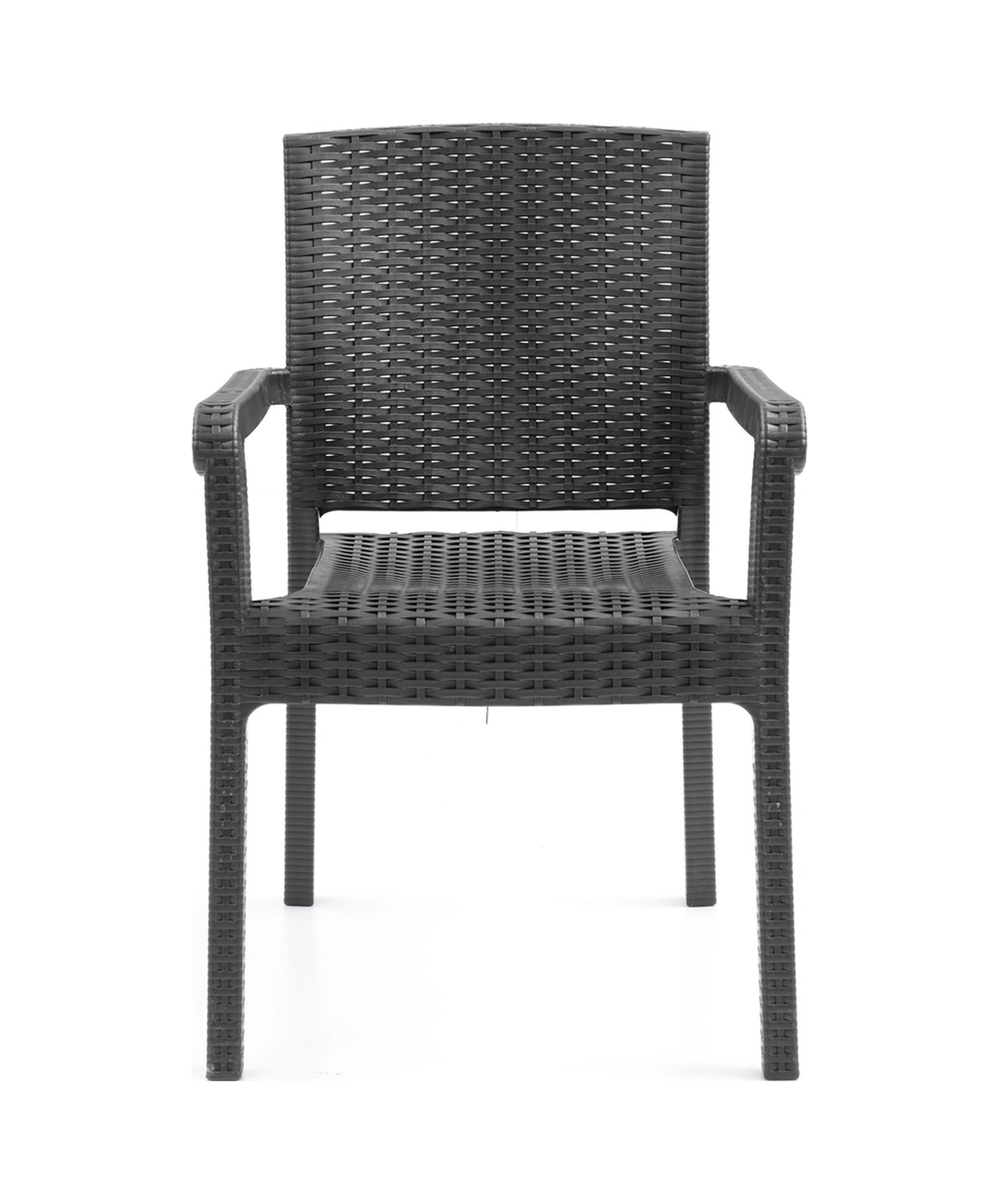 King 4'lü Rattan Sandalye Siyah Siyah
