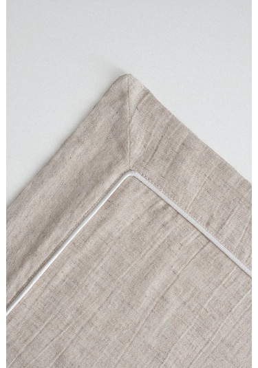 Ecocotton Samira Bej %100 Organik Pamuk Kenevir Çift Kişilik Nevresim Takımı Bej