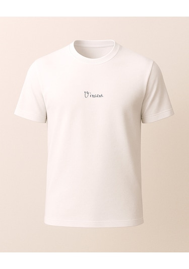 Hugo Boss Vincent Baskılı T-shirt Beyaz