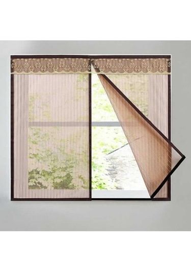 Fastbuy Kahverengi Kendinden Yapışkanlı Pencere Sineklği, 100x120cm, Ev Tipi, Pratik Kullanışlı, Yüksek Kalite Ev Dekorasyonu