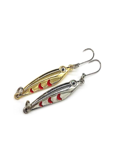 Maiyame 6 Adet Metal Balık Yemi: 3 Altın + 3 Gümüş, 3g Ağırlık, Deniz/su Avı Için Parlak Flasher