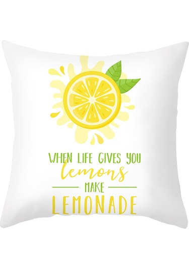 Yeni Sade Tarzda Baskılı Yastık Kılıfı No.60 Ekru