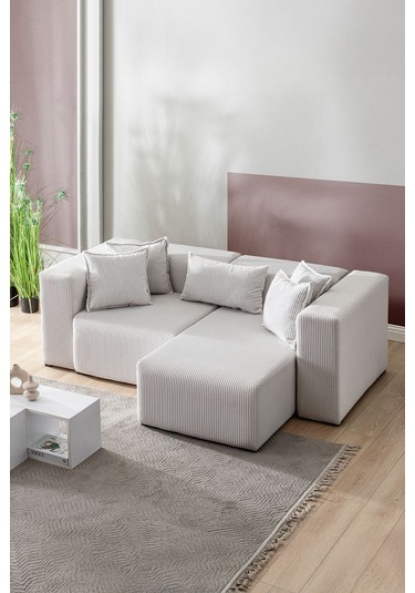 Katt Modüler Ekstra Rahat İskeletli 2 Li Koltuk 10 Renk Gri