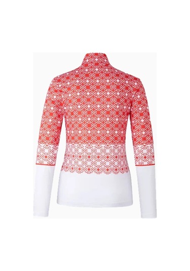 Bogner Sport First Layer Beline Termal Kadın Kayak Içlik İçlik Kırmızı - Beyaz