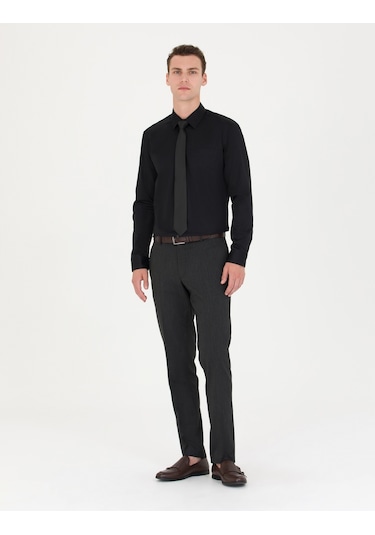 Pierre Cardin Erkek Siyah Basic Gömlek 50277146-vr046 Siyah