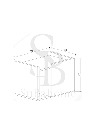 50 Cm Mdf Modern Beyaz Komodin Çok Amaçlı Dolap Yan Sehpa